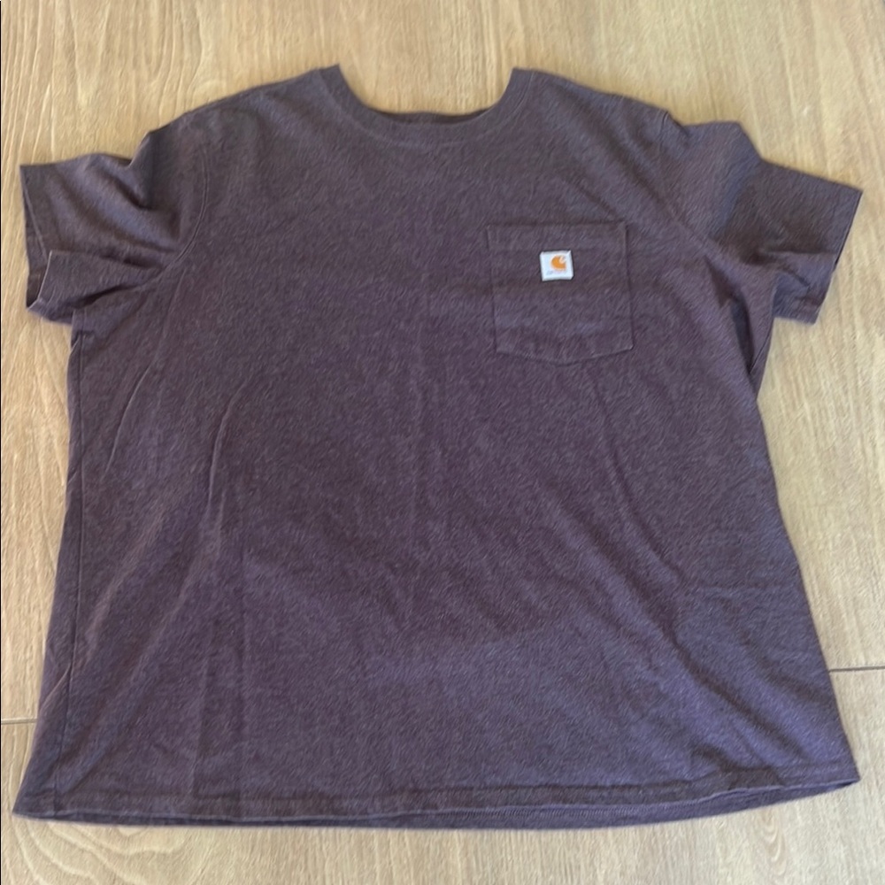 Carhartt Heathered Purple Tee with Pocket